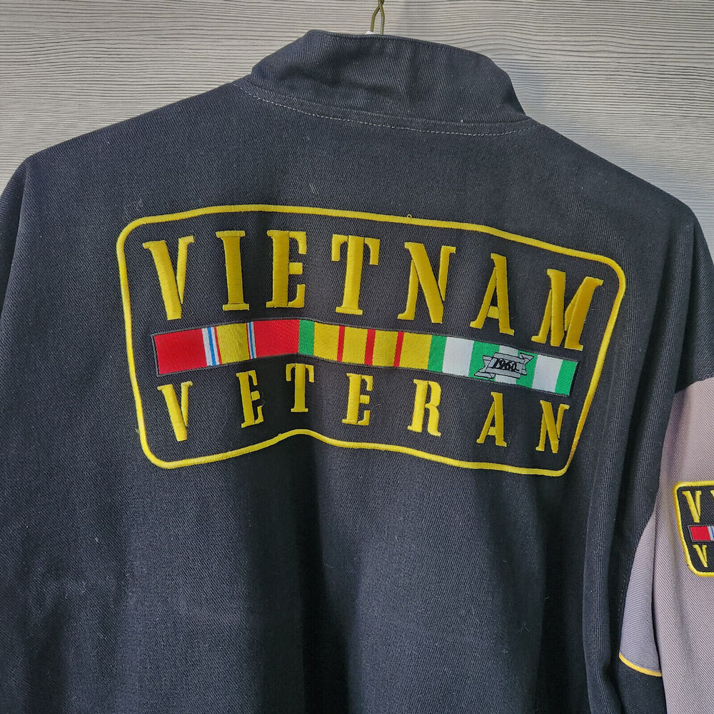 Vietnam Veteran Vintage Brigade Jacket Size 2XL Bomber Military Recon Patch Coat - Picture 5 of 16